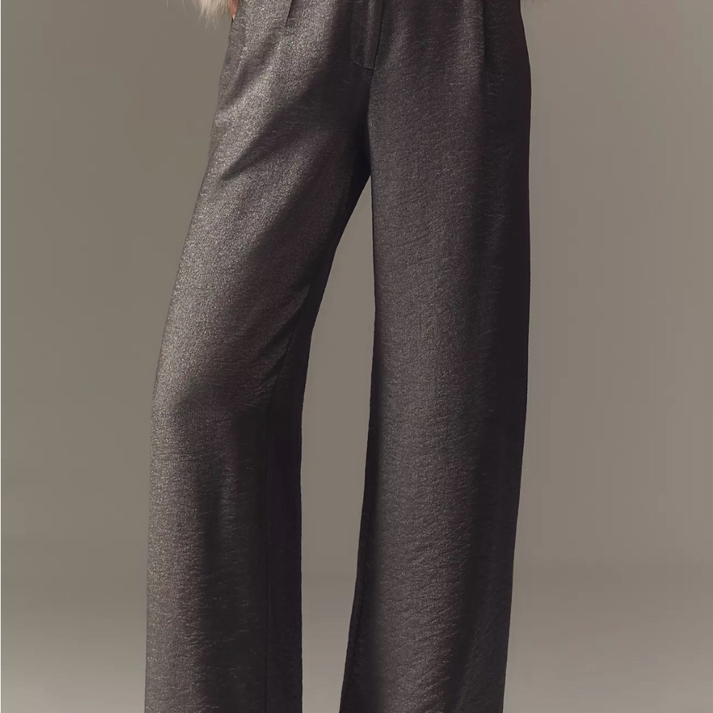 Maeve Shimmering Wide-Leg Pants - Picture 2 of 4